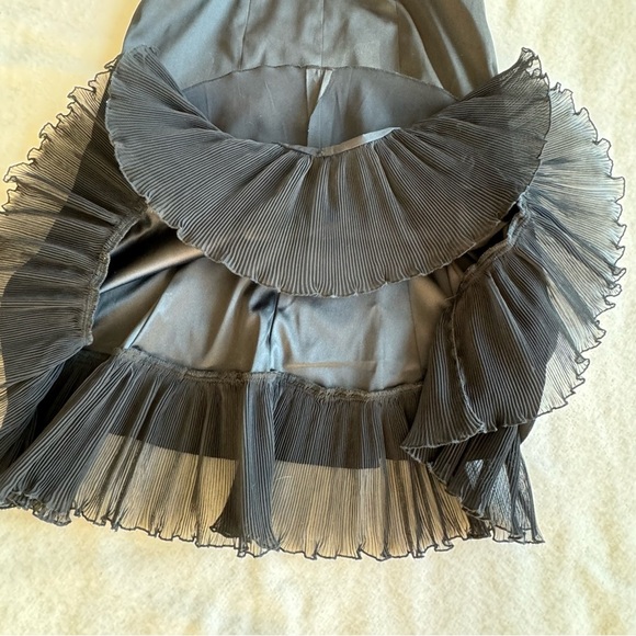 Vintage Louis Verdad Knee High Cocktail Dress Black Silk Size XS - Picture 7 of 14